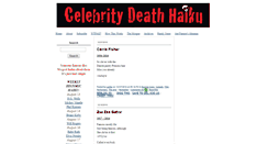 Desktop Screenshot of celebritydeathhaiku.com